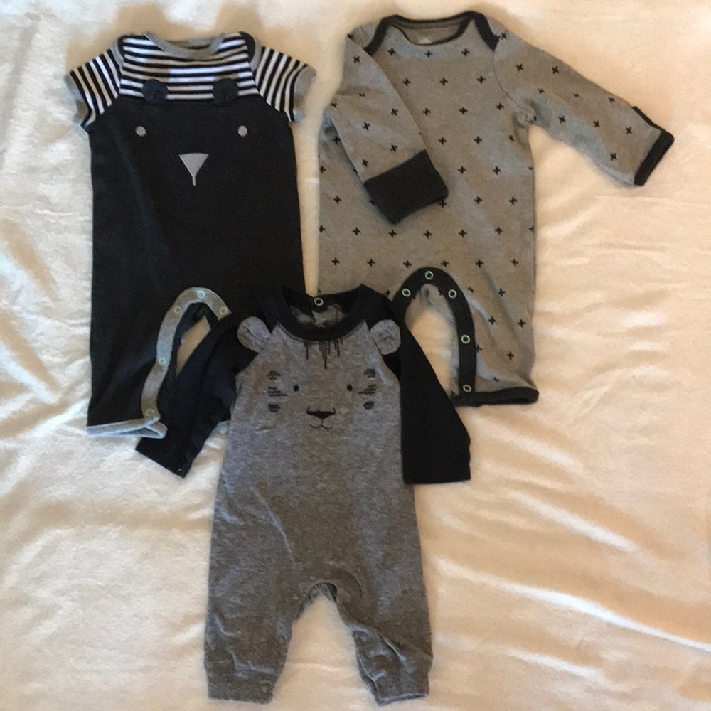 Newborn long onesie bundle
